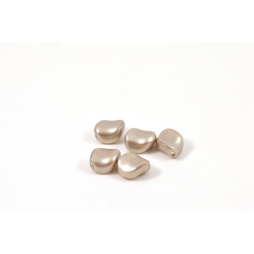 Swarovski perle ondulée (5826) 9x8mm platinum  